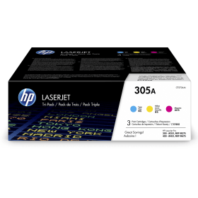 HP 305A Cyan/Magenta/Yellow Toner Cartridge Multipack (CF370AM)