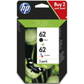 HP 62 Black & Tri-Colour Ink Cartridge Multipack (N9J71AE)