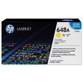 HP 648A Yellow Toner Cartridge (CE262A) – 11,000 Pages