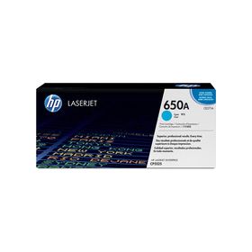 HP 650A Cyan Toner Cartridge (CE271A) – 15,000 Pages
