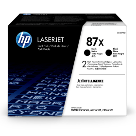 HP 87X Black High Capacity Toner Cartridge Twin Pack (CF287XD) – 18,000 Pages each