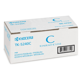 Kyocera TK-5240C Cyan Laser Toner (1T02R7CNL0) – 3,000 Pages