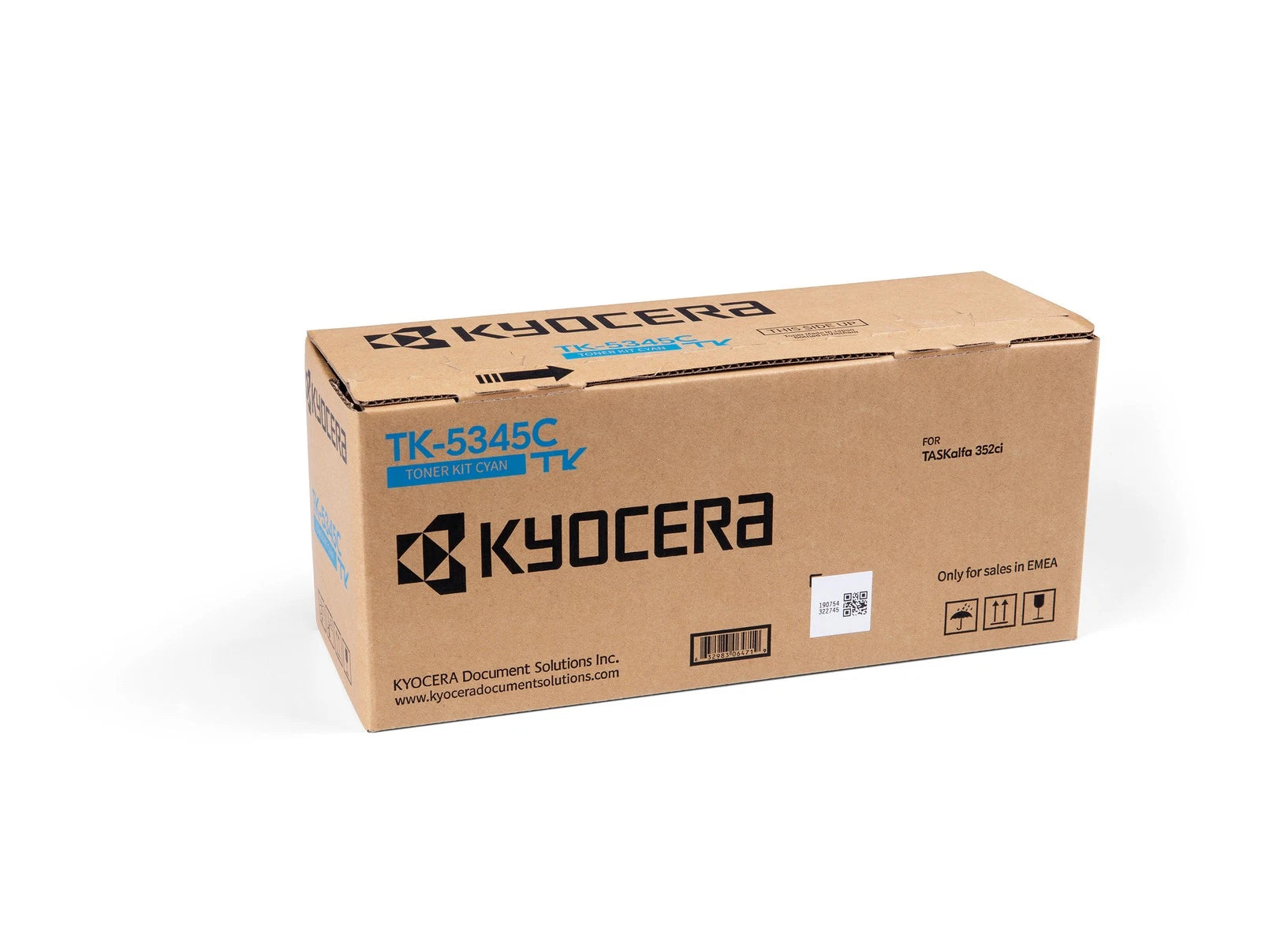Kyocera TK-5345C Cyan Laser Toner (1T02ZLCNL0) – 9,000 Pages