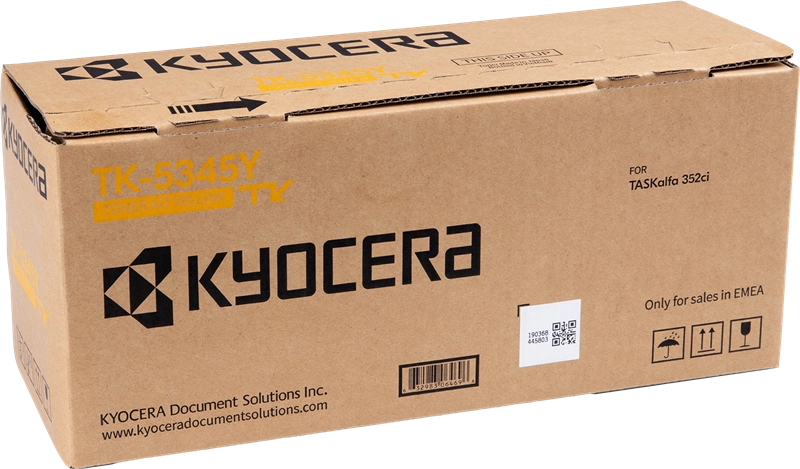 Kyocera TK-5345Y Yellow Laser Toner (1T02ZLANL0) – 9,000 Pages