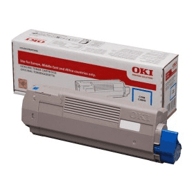 OKI 46490403 Cyan Toner Cartridge (46490403) – 1,500 Pages