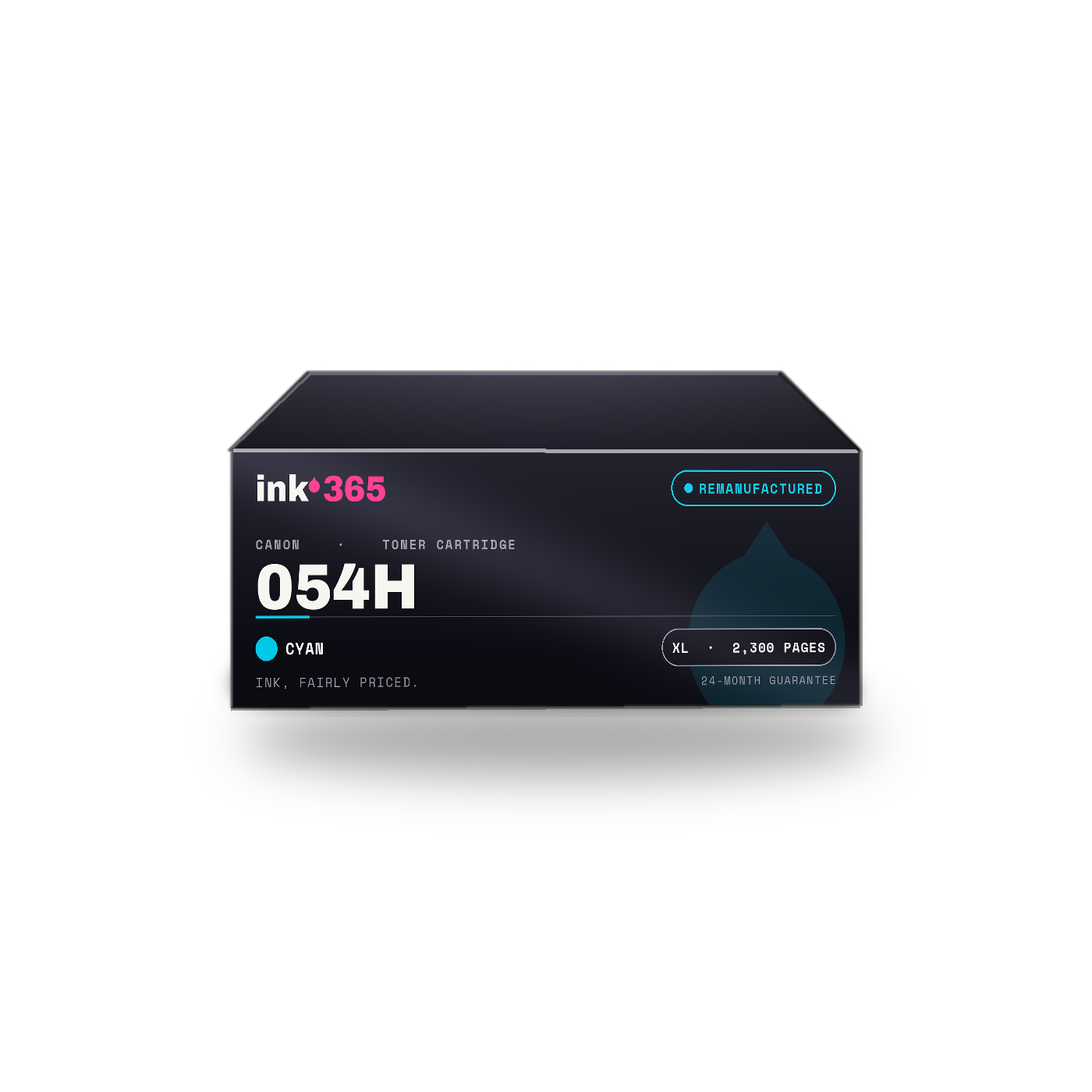 Canon 054H Cyan Remanufactured Laser Toner – 2,300 Pages
