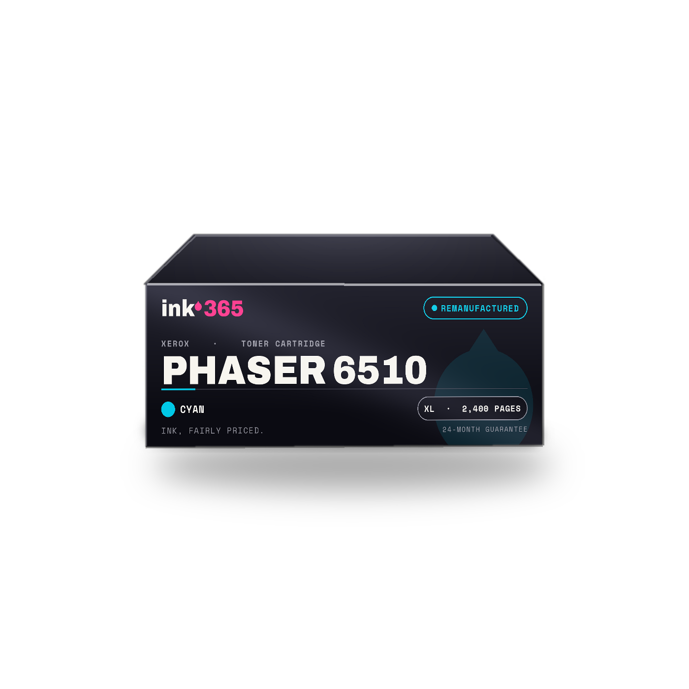 Xerox Phaser 6510 Cyan Remanufactured Laser Toner – 2,400 Pages