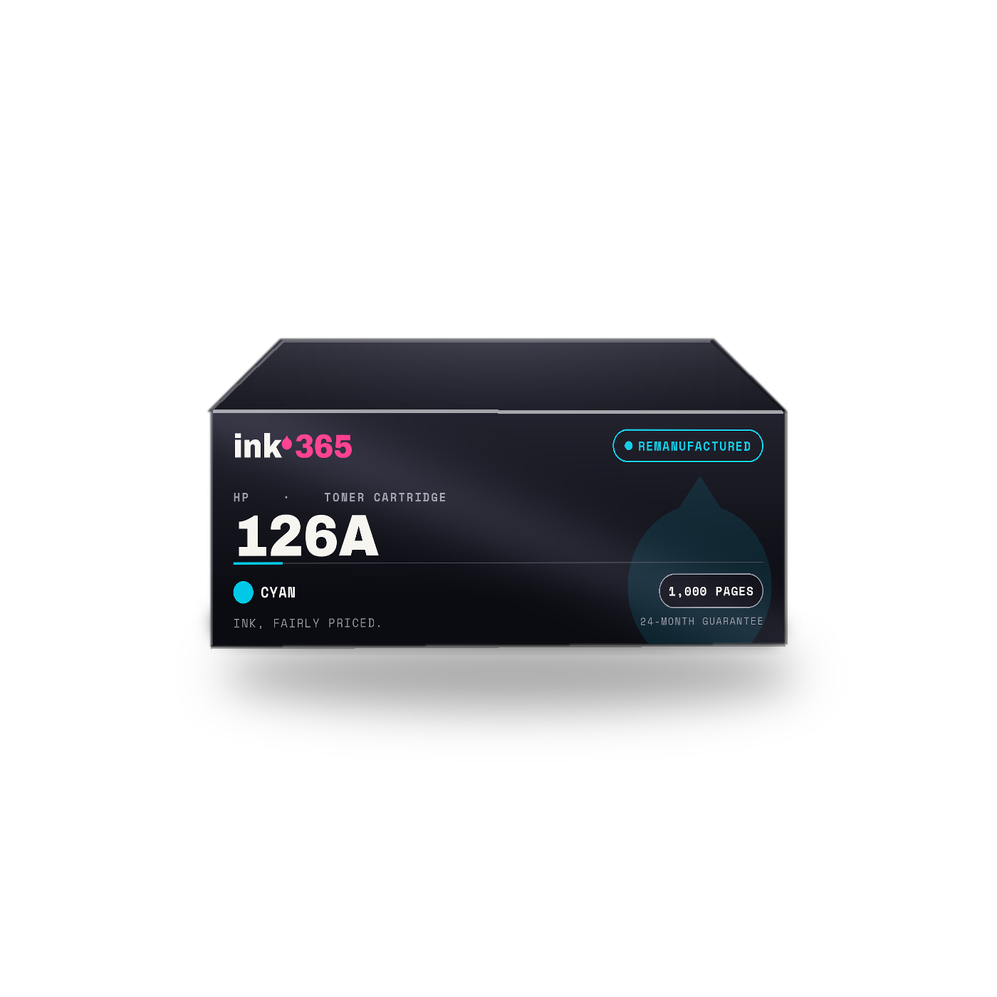 HP 126A Cyan Remanufactured Laser Toner – 1,000 Pages