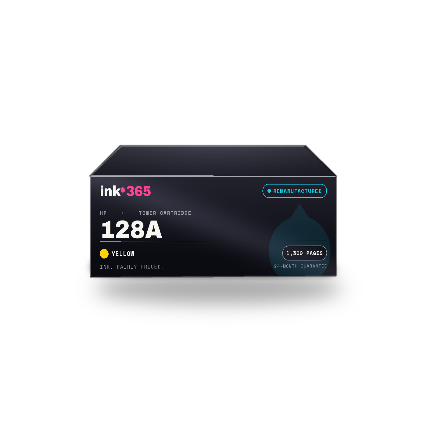 HP 128A Yellow Remanufactured Laser Toner – 1,300 Pages
