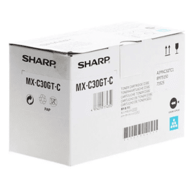 Sharp MX-C30GTC Cyan Copier Toner (MX-C30GTC) – 6,000 Pages