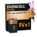 Duracell Plus 9V Alkaline Battery – Single