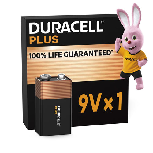 Duracell Plus 9V Alkaline Battery – Single