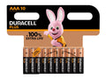 Duracell Plus AAA Alkaline Batteries – Pack of 10