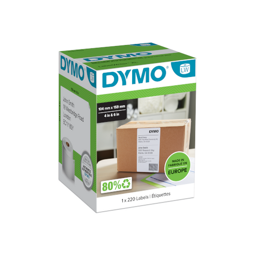 Dymo S0904980 Extra Large Shipping Labels 104x159mm LabelWriter 4XL
