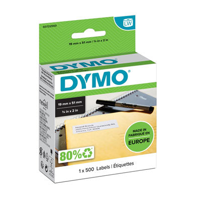 Dymo S0722550 Multi Purpose Labels 19x51mm