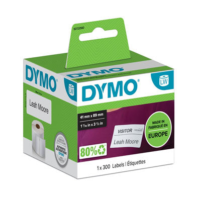 Dymo S0722560 Name Badge Labels 89x41mm