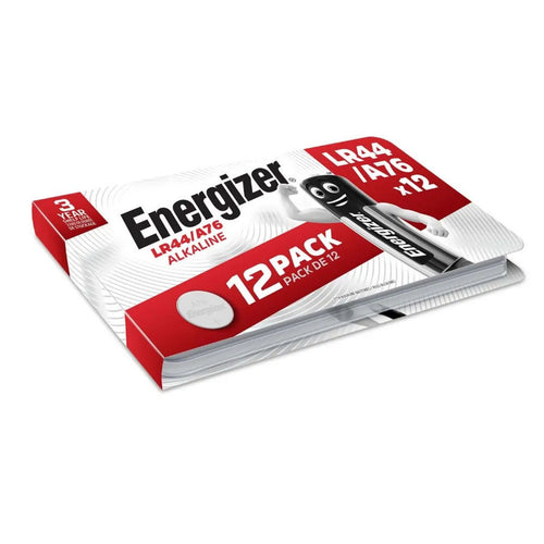 Energizer Alkaline LR44 Alkaline Button Cell Batteries – Pack of 12