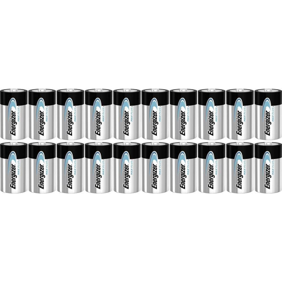 Energizer Max Plus D Alkaline Batteries – Pack of 20