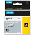 Dymo 18055 Rhino Heat Shrink Tubing 12mm x 1.5m Black on White (S0718300)