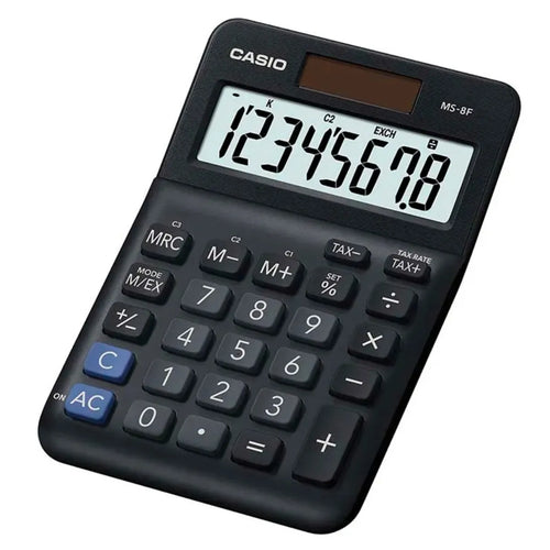 Casio MS-8F 8-Digit Desk Calculator – Black